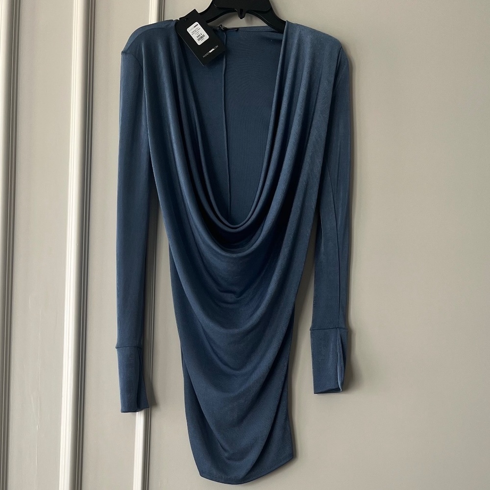 Long sleeve mini dress